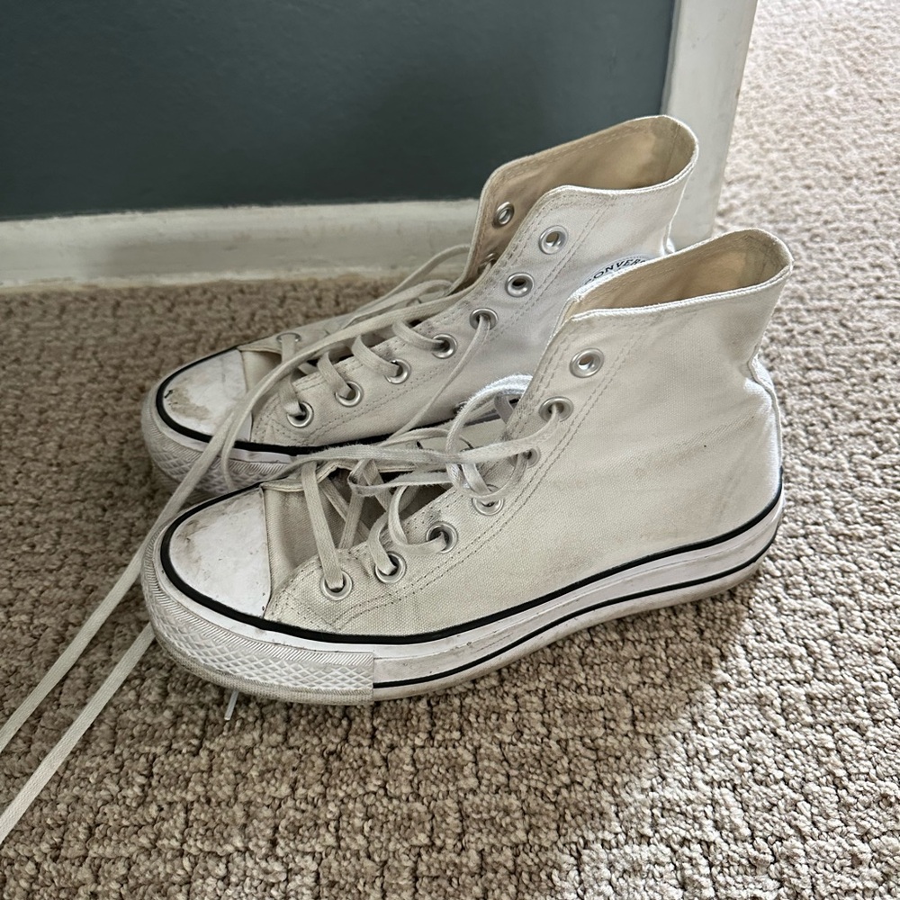 White High-Top Sneakers